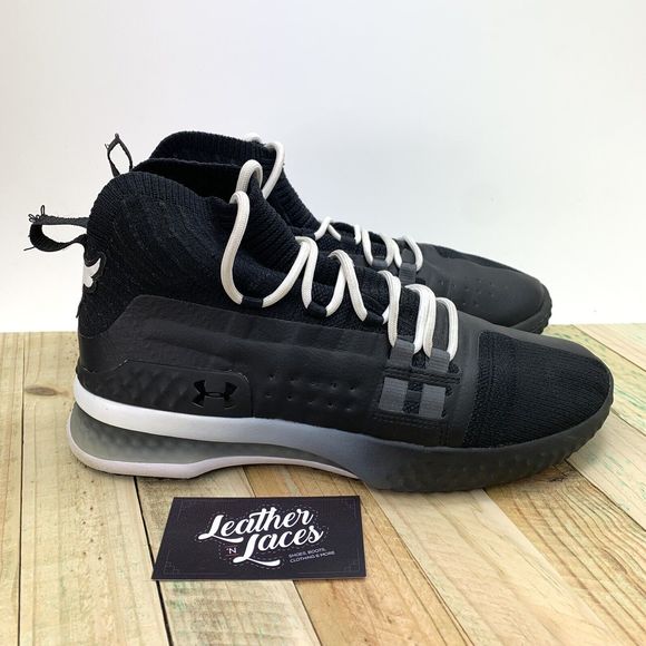 Under Armour Project Rock Shoes Mens Size Black White